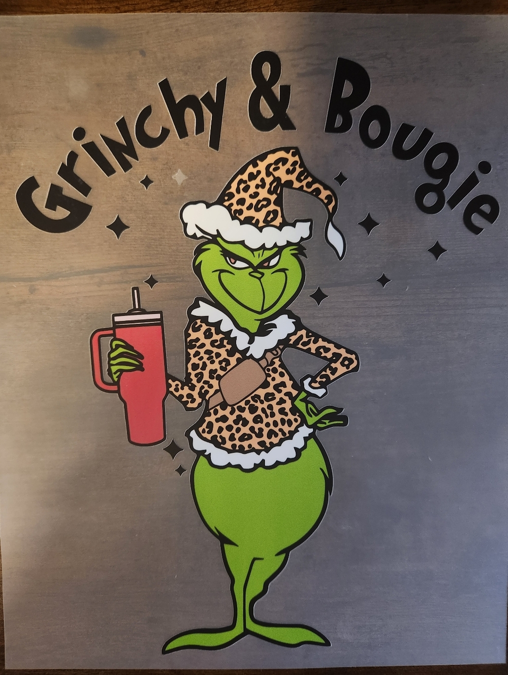 "GRINCHY & BOUGIE"💚 HEAT TRANSFER SHEET